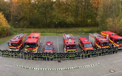 Übung am Institut der Feuerwehr in Münster