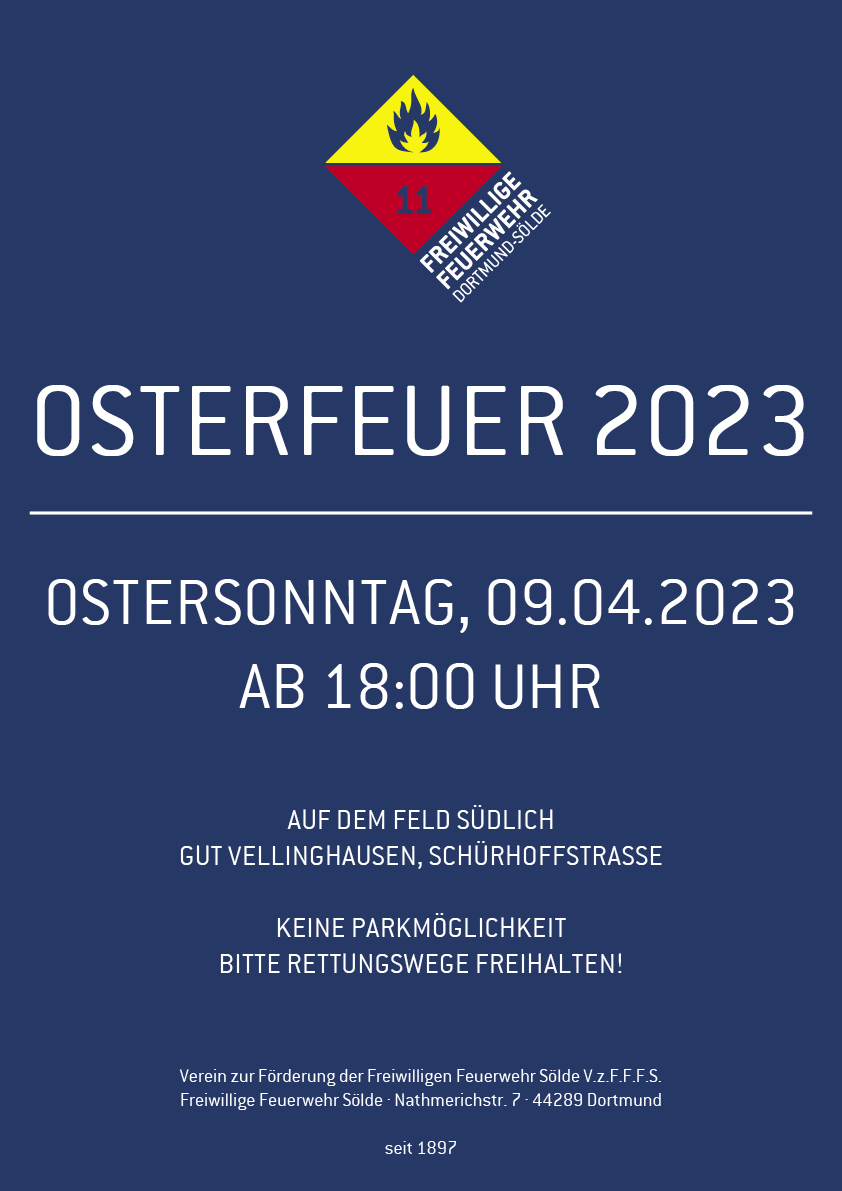 Plakat Osterfeuer 2023