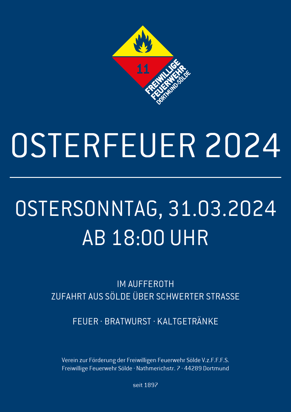 Plakat Osterfeuer 2024