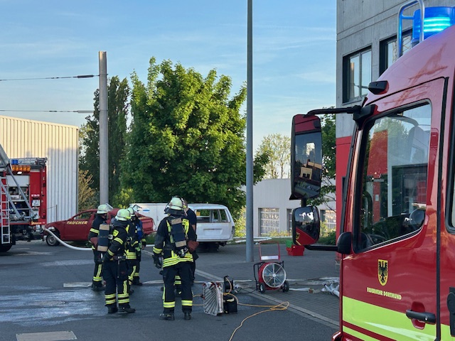 Übung Brandbekämpfung im Gebäude