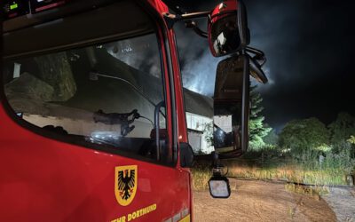 Scheunenbrand in Dortmund-Scharhorst