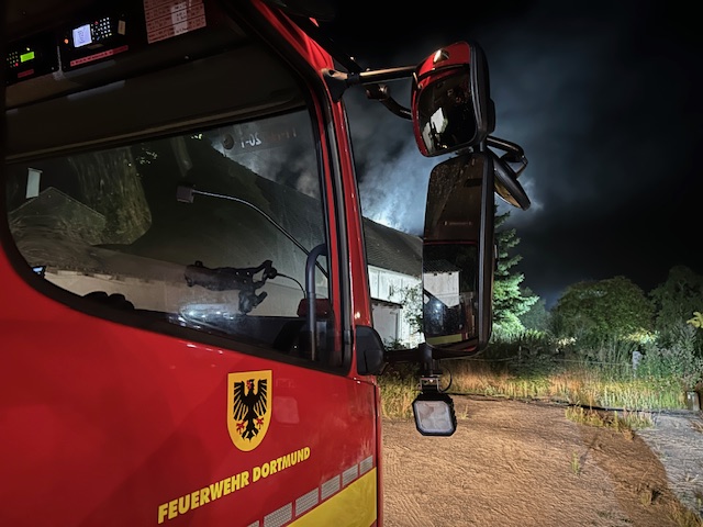 Scheunenbrand in Dortmund-Scharhorst