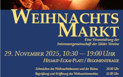 Weihnachtsmarkt der Sölder Vereine am 29.11.2025